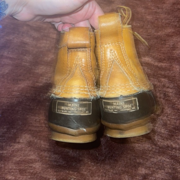 Vintage L.L. Bean Bean Boots Maine Hunting Shoes - Picture 3 of 4